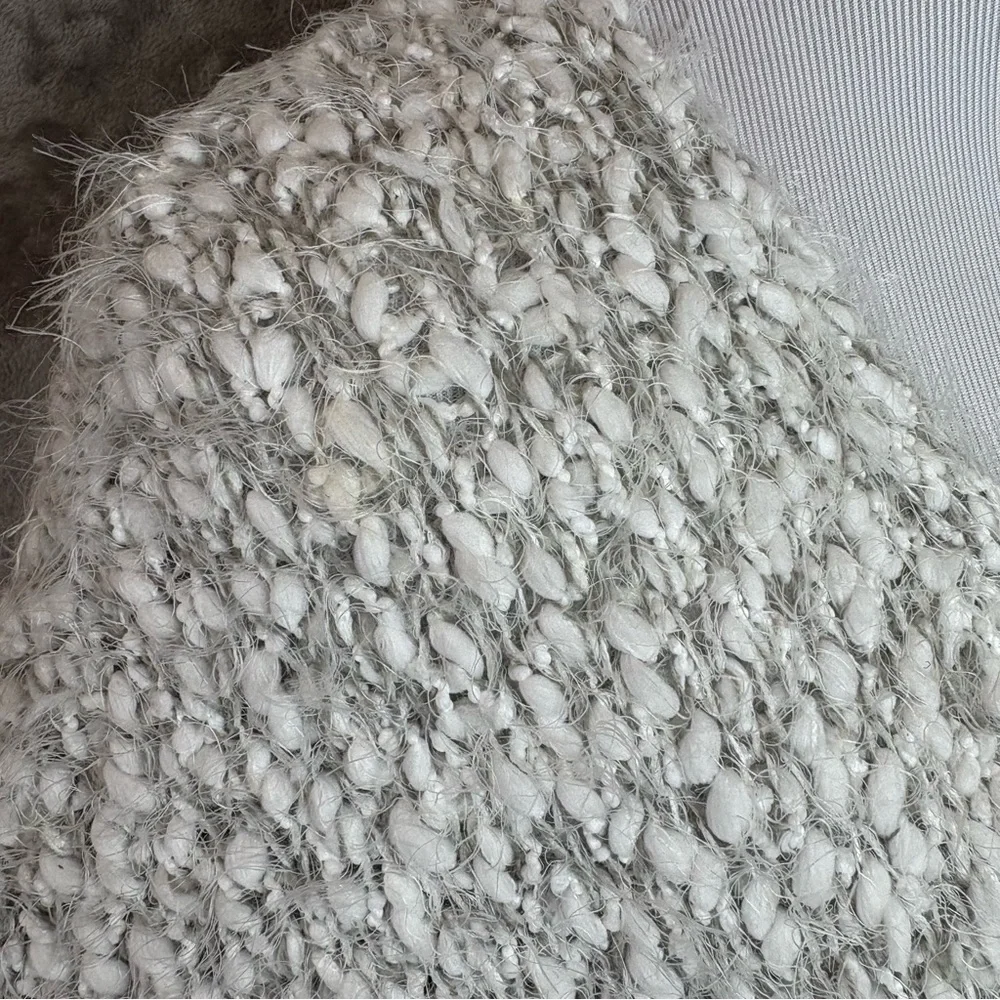 Doe & Rae Cozy Popcorn Winter Crochet Sweater Wmn’s Sz L